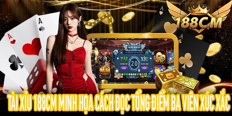 Tài Xỉu 188CM: Hình Minh Họa Cách Đọc Tổng Điểm Xúc Xắc
